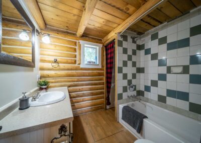 AP Ranch Interior Image of Cozy Canadian Cabin bathroom.